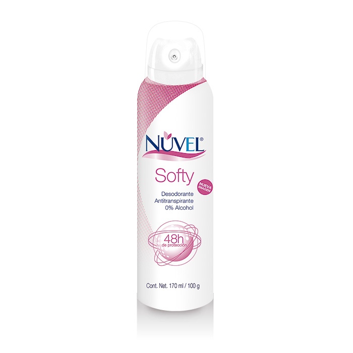 Desodorante Antitranspirante Nuvel Softy en Aerosol 170 ml