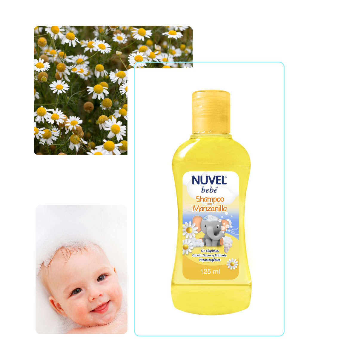  SHAMPOO DE MANZANILLA PARA BEBÉ NUVEL