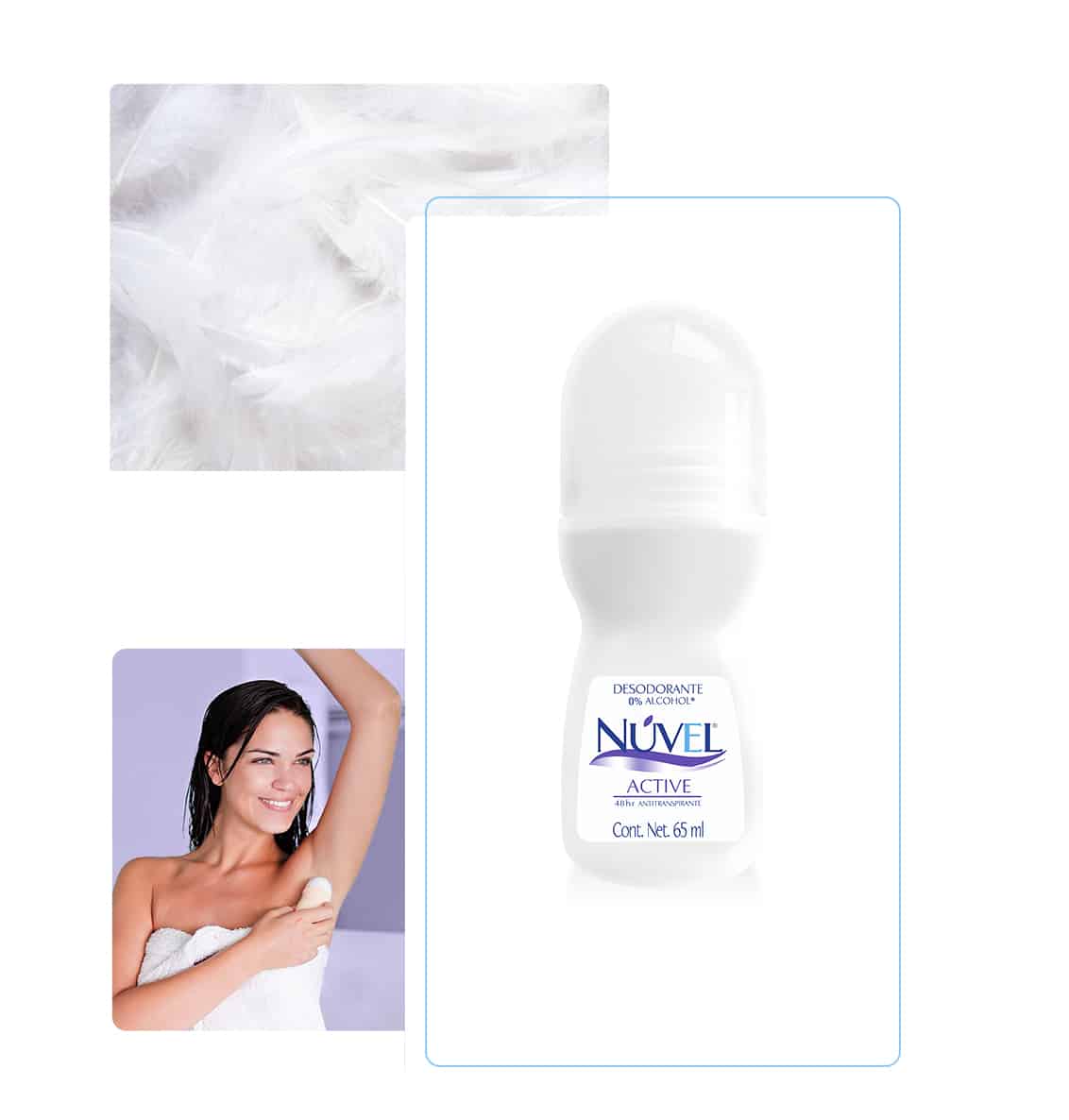  DESODORANTE ANTITRASPIRANTE NUVEL ROLL ON ACTIVE